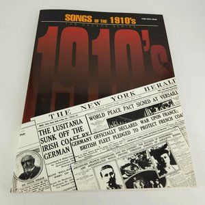 Songs of the 1910s Decade Series Piano Guitar Vocals Sheet Music Book 1994